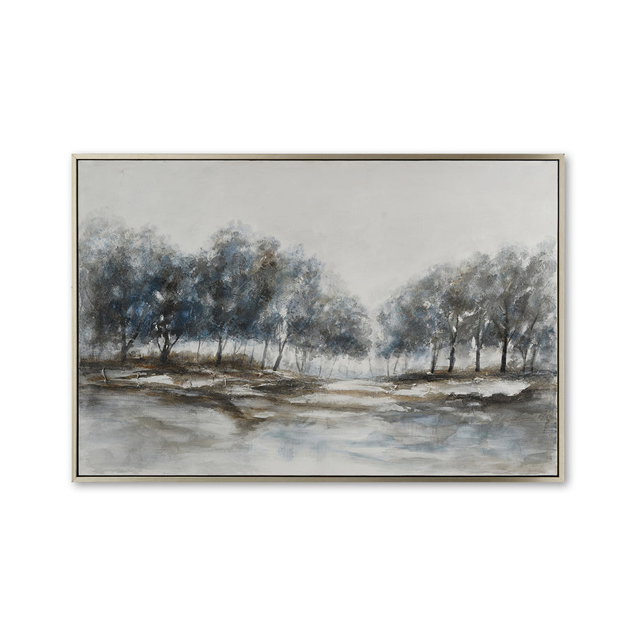 Autumn Afternoon Hand-Painted Canvas Artwork Oil Painting 40 x 60 - Framed