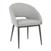 Renee Gray/Black Dining Chair (sold in pairs)
