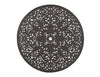 Chateau 54" Hexagonal Dining Table Inlaid Lazy Susan