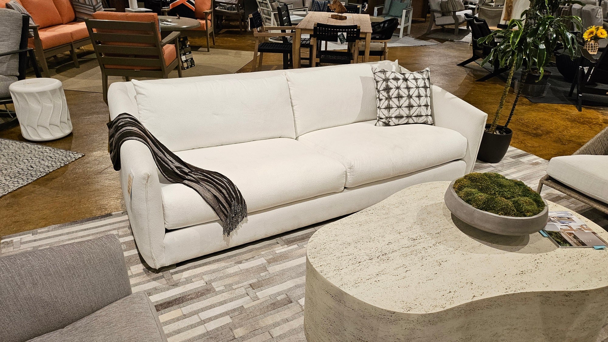 SOLD - Bernhardt Solana Outdoor Upholstered Sofa SAVE 75%
