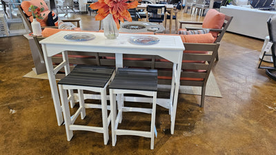 Abaco 3 pce Bar/Counter Set - polywood material - SAVE 20%
