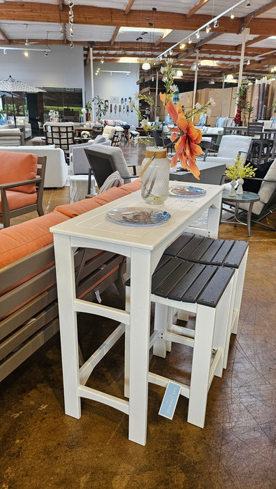 Abaco 3 pce Bar/Counter Set - polywood material - SAVE 20%