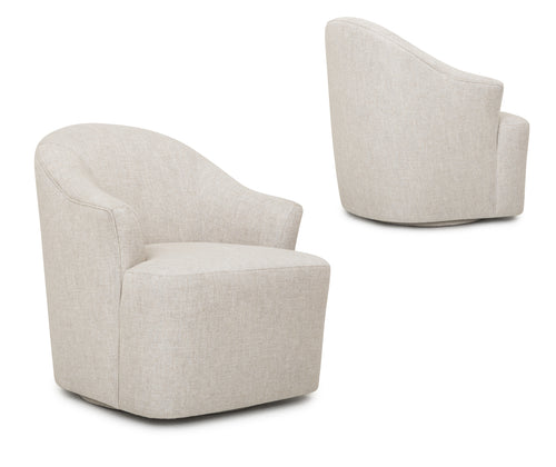 Akron Swivel Accent Chair - Accent Chair - - Greathouse