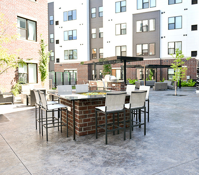 Allure Counter Stool - Outdoor Aluminum - - Greathouse