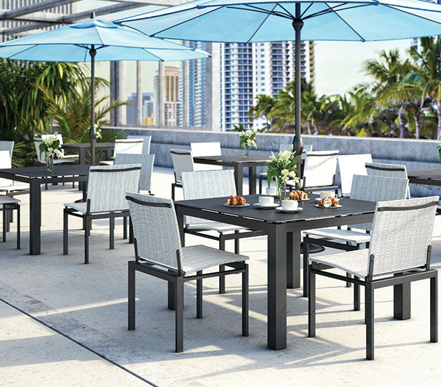 Allure Dining Armless Chair - Outdoor Aluminum - - Greathouse