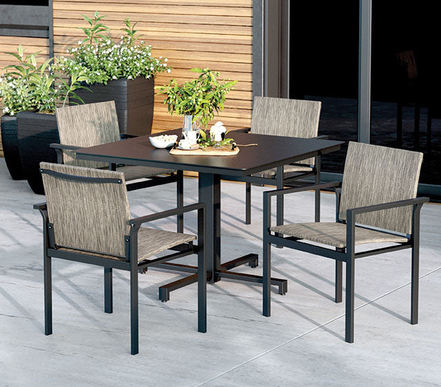 Allure Dining Arm Chair - Outdoor Aluminum - - Greathouse