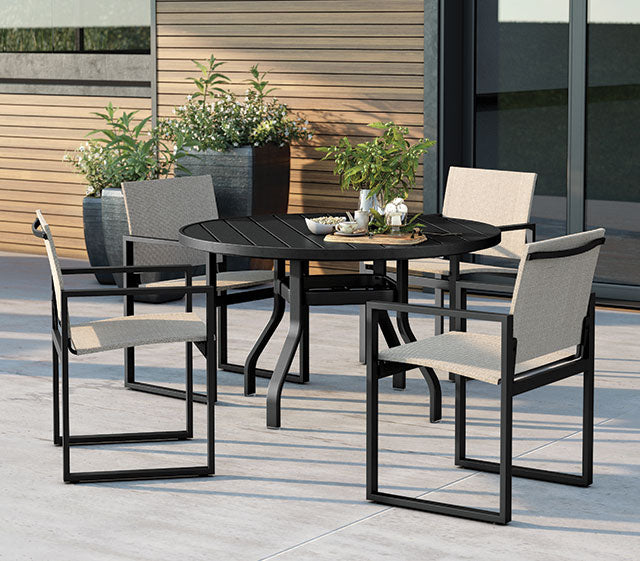 Allure Dining Arm Chair - Outdoor Aluminum - - Greathouse