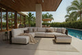 Amelia 4 Pce Sectional - Aluminum - - Greathouse