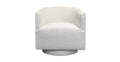 Barrel Boucle Swivel Chair