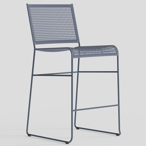 Bayfront Rope Bar Stool - Outdoor Aluminum - - Greathouse