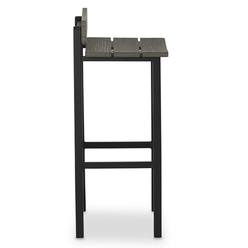 Bazza Low Rustic Back MGP Bar/Counter Stools - Outdoor Dining Chairs - - Greathouse