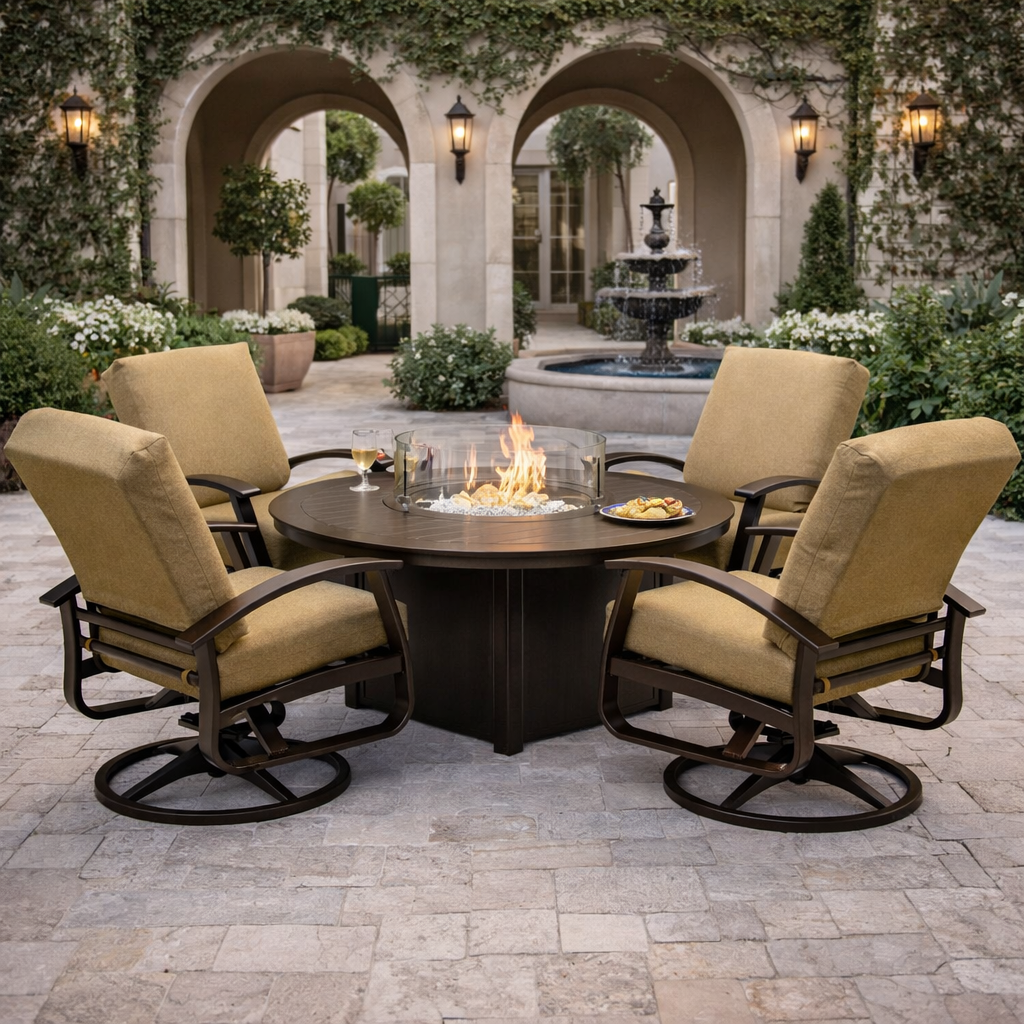 Belle Isle Club Chair Sets - Aluminum - - Greathouse