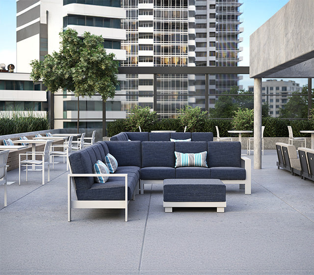 Blair 3 Pce Sectional - Aluminum - - Greathouse