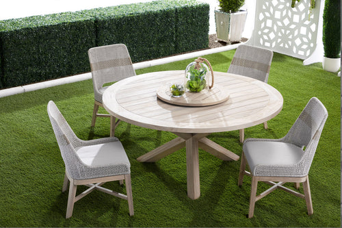 Boca 5 Pce Teak Dining Set - Teak - - Greathouse