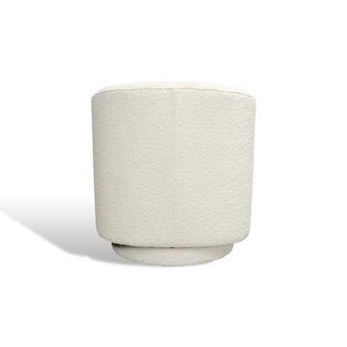 Barrel Boucle Swivel Chair - Accent Chair - - Greathouse