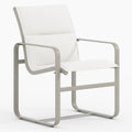 Brasilia Padded Sling Dining Chair - Outdoor Aluminum - - Greathouse