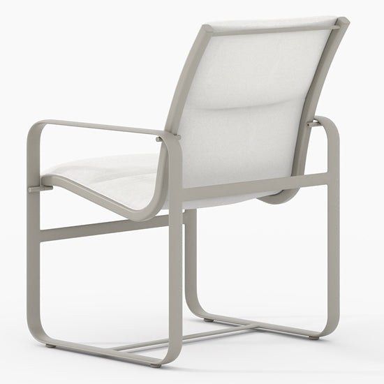 Brasilia Padded Sling Dining Chair - Outdoor Aluminum - - Greathouse