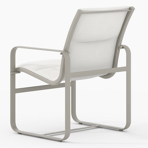 Brasilia Padded Sling Dining Chair - Outdoor Aluminum - - Greathouse