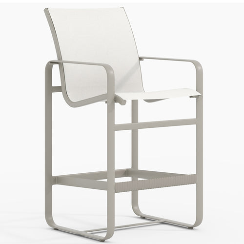 Brasilia Sling Bar Stool - Outdoor Aluminum - - Greathouse