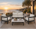 Chesapeake Bay Love Seat 3 Pce Set - Aluminum - - Greathouse