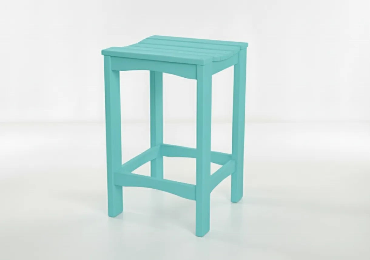 Abaco Backless Counter Stool - 6 Colors - Marine Grade Polymer - - Greathouse