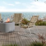 Cabana High Back Club Rocking Chair - Set of 2 - Aluminum - - Greathouse