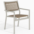 Cabana Club Rope Dining Arm Chair - Outdoor Aluminum - - Greathouse