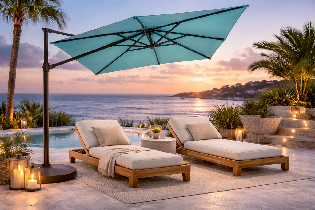 10 x 13ft Rectangular AKZPRT PLUS Cantilever - Outdoor Accessories - - Greathouse