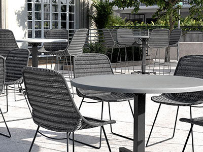 Casper Dining Chair - Outdoor Aluminum - - Greathouse