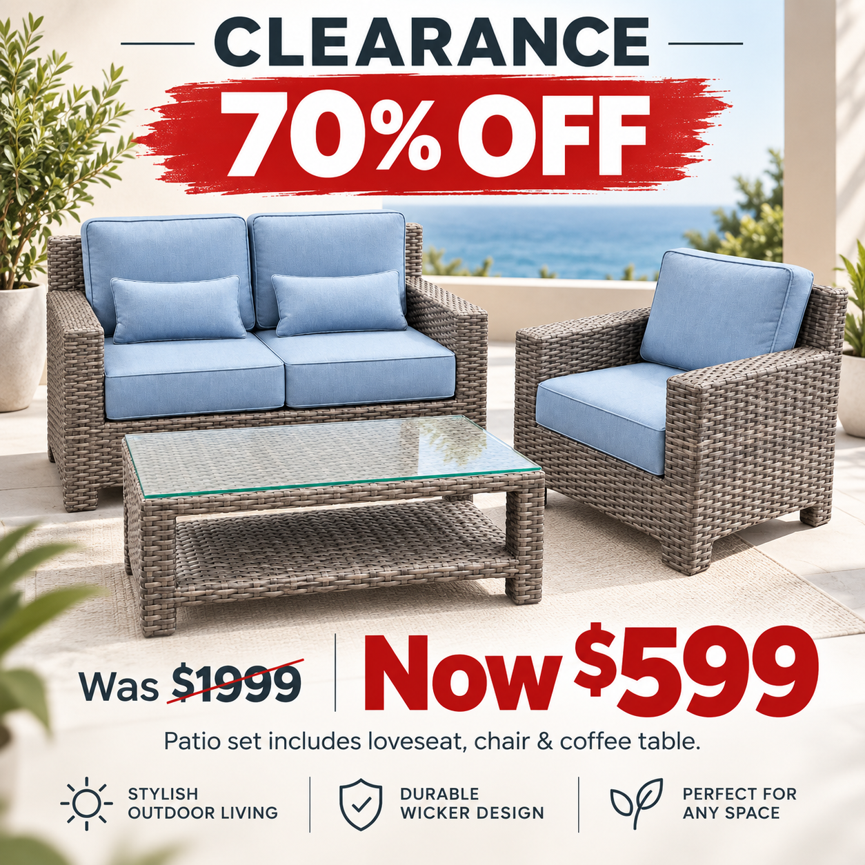 Catalina 3 Pce Set - 70% OFF