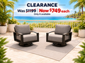 Solana Swivel Club Chair - SAVE 35%
