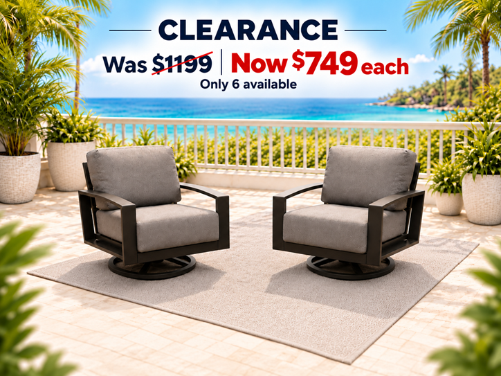 Solana Swivel Club Chair - SAVE 35%