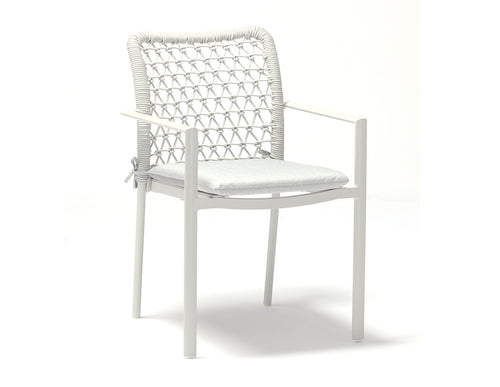 Club Dining Arm Chair - Aluminum - - Greathouse