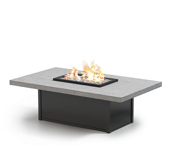 Concrete 36 x 60 Natural Series Fire Table - Outdoor Aluminum - - Greathouse