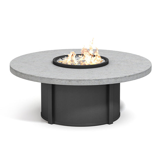 Concrete 54" Round Natural Series Fire Table