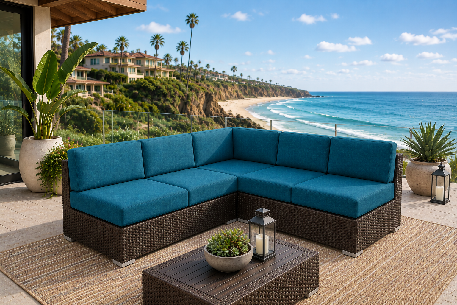Crystal Beach 3 Pce Sectional