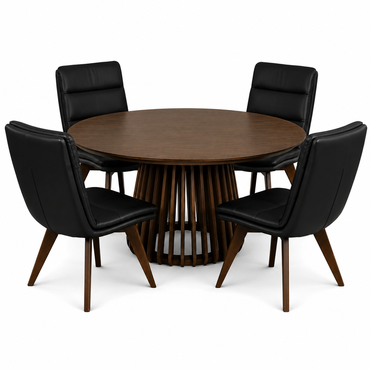 Culley 5 pce 48" Dining Set Black - SALE - Dining Table - - Greathouse