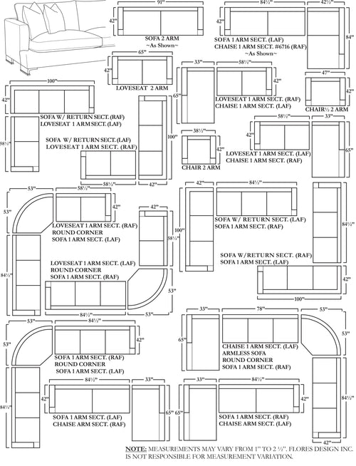 Dubai Sectional - Sectional - - Greathouse