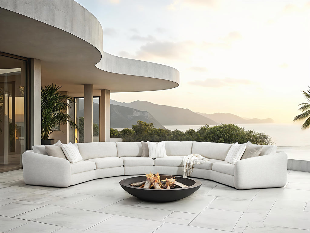 Del Sol 3 Pce Curved Sectional - - - Greathouse