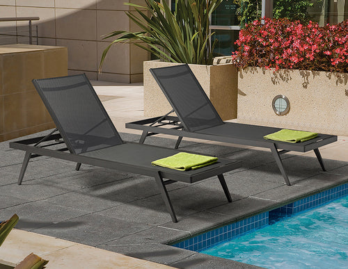 Diva Chaise Lounge - Set of 2 - Outdoor Dining Chaises - - Greathouse