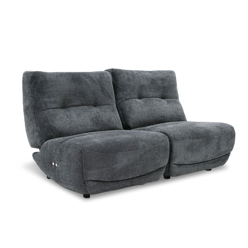 Modern Modular Dark Gray Recliner - Sofa - - Greathouse