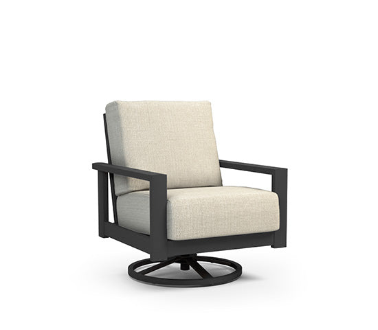 Elements Swivel Club Chair (Set of 2) - Aluminum - - Greathouse