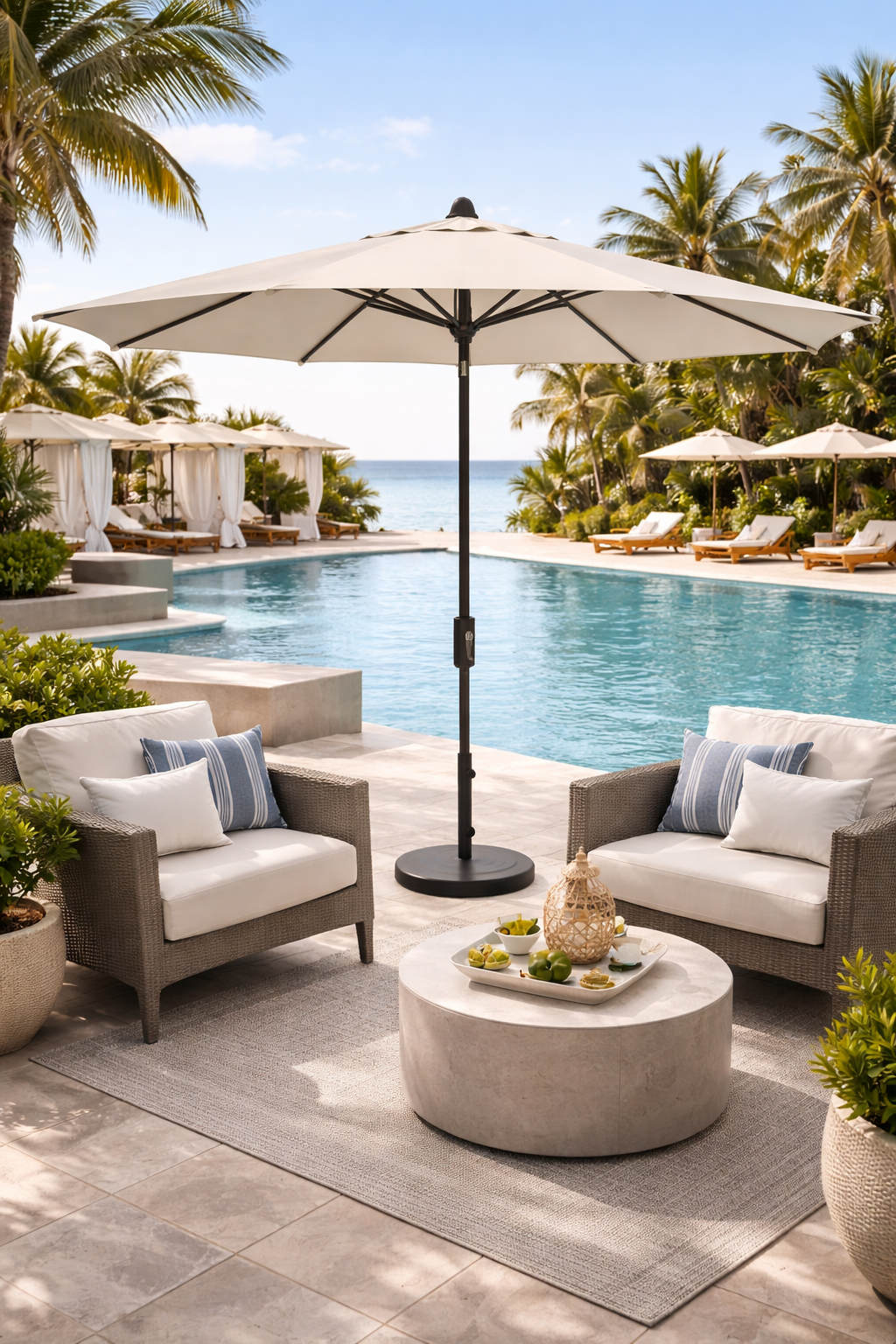 6 ft patio crank umbrellas san diego Outsunny 8.6FT Umbrella, UPF 30+ Outdoor Market Umbrella, 2-Tier Vented Patio Table Umbrella with 8 Ribs, Tiltable Porch Umbrella for open feature separate within the frame which adds to the umbrellas longevity Market & Outdoor Umbrellas |