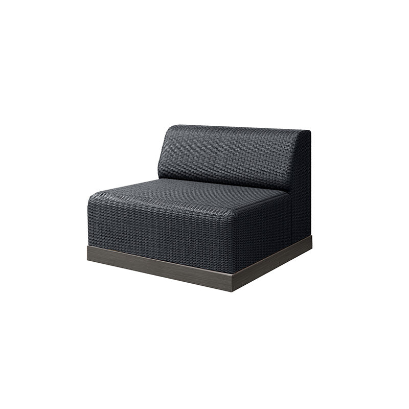 Grande Armless Club Chair - Outdoor Wicker - - Greathouse