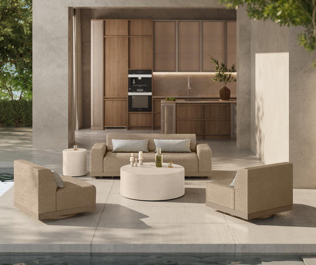 Grande 3 pce Set - Outdoor Wicker - - Greathouse
