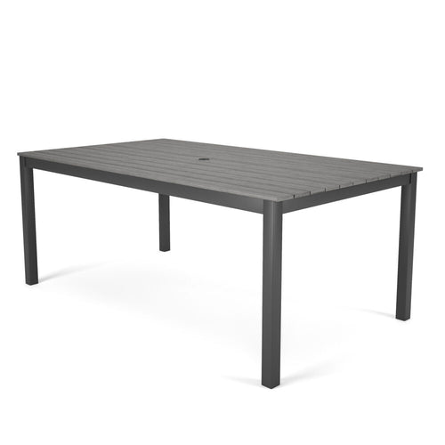 Landon 71" Polymer Dining Table Gray - Marine Grade Polymer - - Greathouse