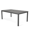 Landon 83" Polymer Dining Table Gray