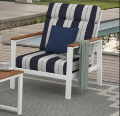 Landon High Back Swivel Club Chair - Aluminum - - Greathouse
