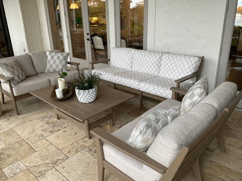 Abaco Seating Set - Poly lumber material - SAVE 15% - Marine Grade Polymer - - Greathouse