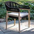 La Jolla Stacking Dining Chair - Black - Outdoor - - Greathouse